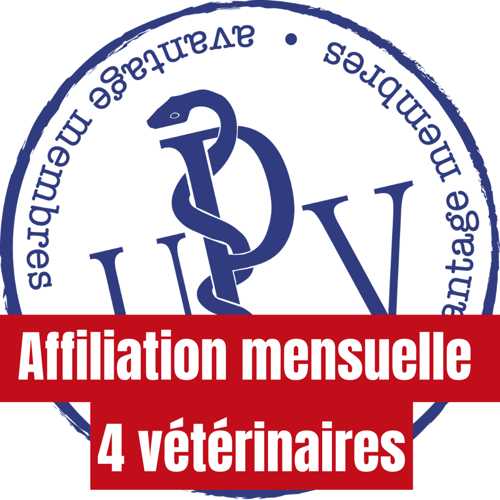 Affiliation (Abonnement mensuel) 4 vétérinaires